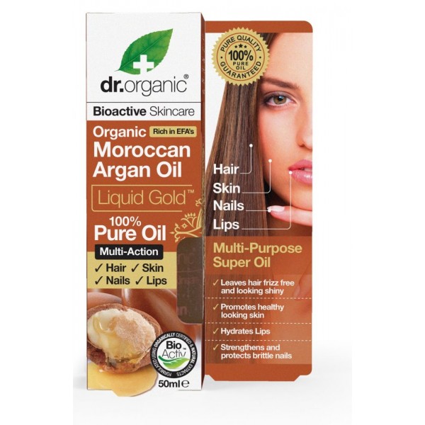 Dr. Organic 100% Marokkói bio argán olaj, 50 ml 