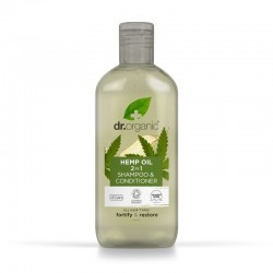Dr Organic 2 az 1-ben sampon és hajkondicionáló bioaktív kendermagolajjal, 265 ml 