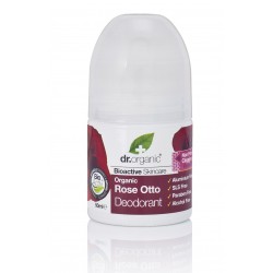 Dr Organic alumíniummentes dezodor bioaktív damaszkuszi rózsaolajjal, 50 ml 