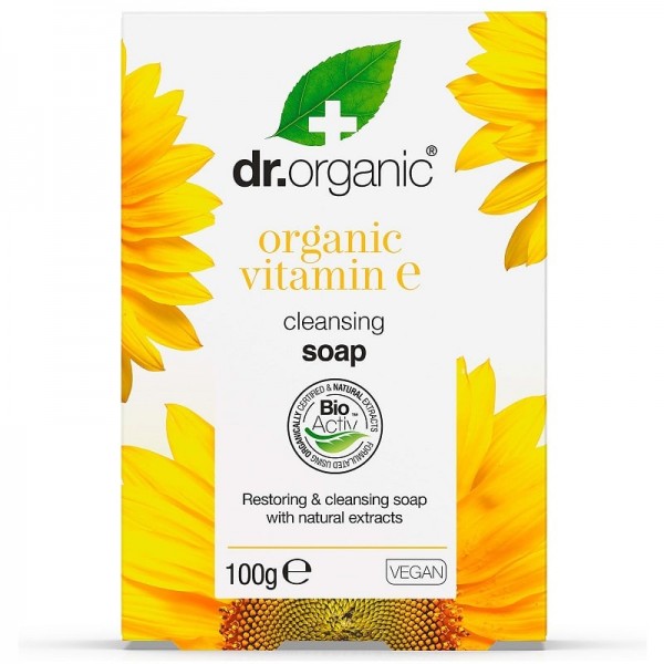 Dr. Organic Bio E-Vitaminos szappan, 100 g 