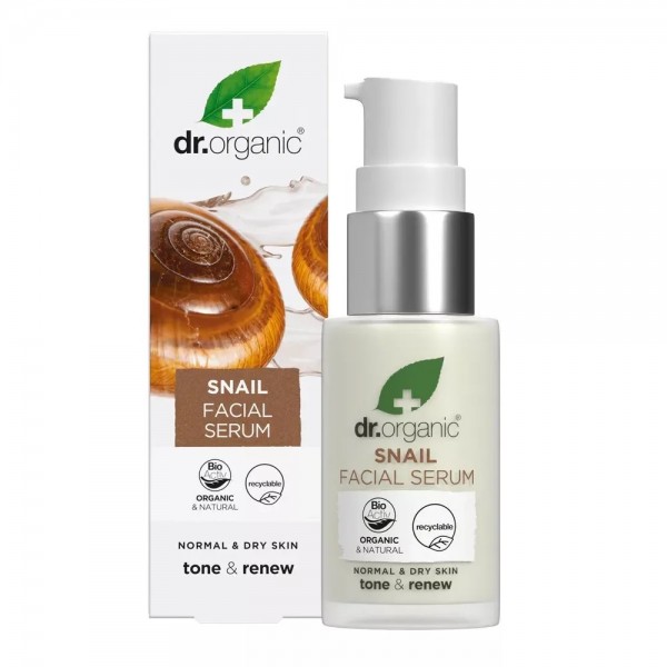 Dr. Organic Bioaktív csigagél arcápoló szérum, 30 ml 
