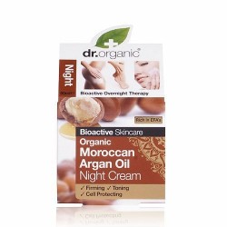 Dr. Organic éjszakai arcápoló krém marokkói bio argánolajjal, 50 ml 