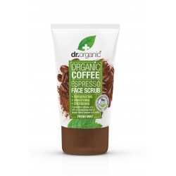 Dr Organic élénkítő arcradír bio kávéval, 125 ml 