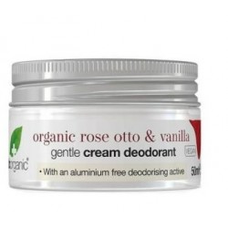  Dr Organic krémdezodor bio damaszkuszi rózsával és vaníliával, 50 ml 