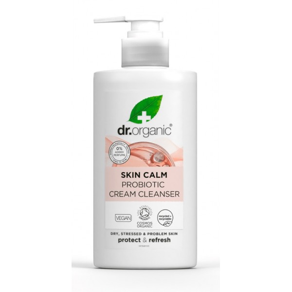 Dr Organic Skin Calm probiotikus krémes arclemosó, 150 ml 