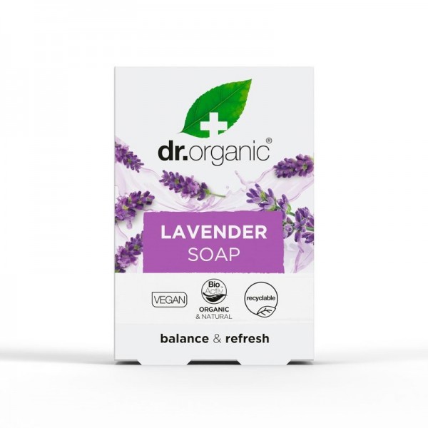 Dr Organic szappan bio levendulával, 100 g 